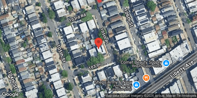 Aerial map of 105-15 103 DRIVE, Queens