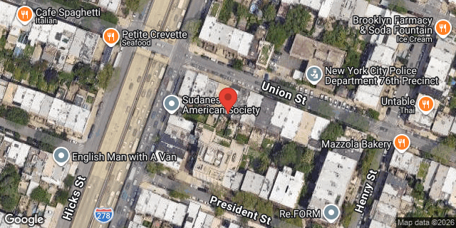 Aerial map of 164 UNION STREET, Brooklyn