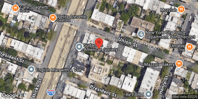 Aerial map of 162 UNION STREET, Brooklyn