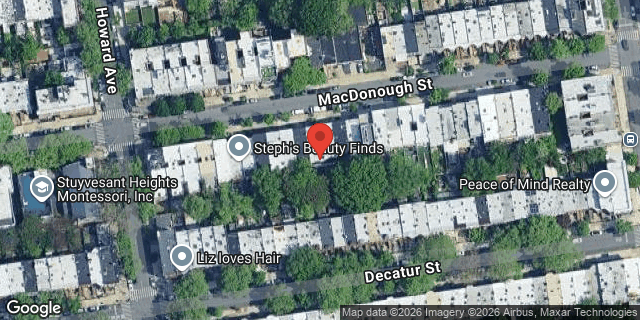 Aerial map of 678 MAC DONOUGH STREET, Brooklyn