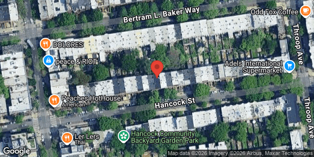 Aerial map of 335 HANCOCK STREET, Brooklyn