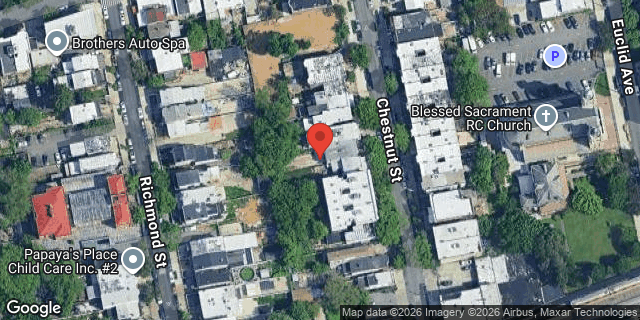 Aerial map of 176 CHESTNUT STREET, Brooklyn