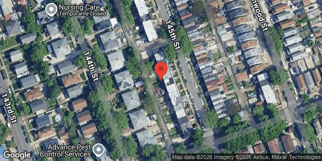 Aerial map of 114-42 145 STREET, Queens