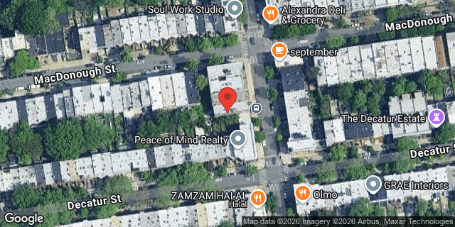 Aerial map of 88 SARATOGA AVENUE, Brooklyn