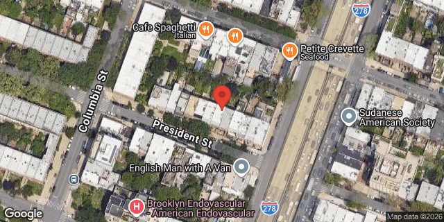 Aerial map of 111 PRESIDENT STREET, Brooklyn