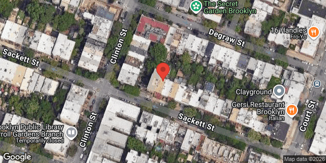 Aerial map of 261 SACKETT STREET, Brooklyn