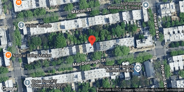 Aerial map of 617 MAC DONOUGH STREET, Brooklyn