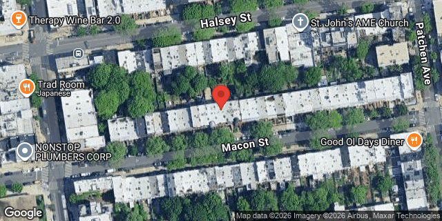 Aerial map of 585 MACON STREET, Brooklyn