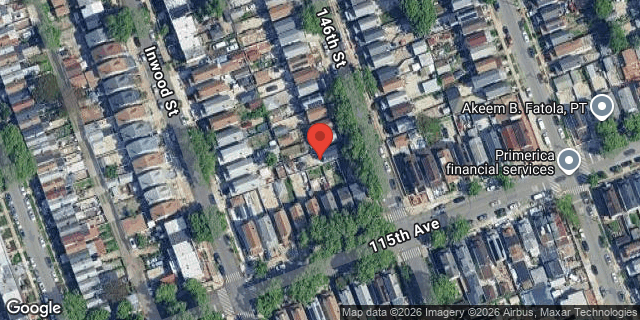 Aerial map of 114-50 146 STREET, Queens