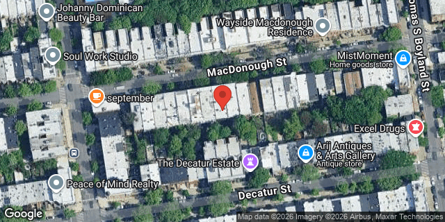 Aerial map of 754 MAC DONOUGH STREET, Brooklyn