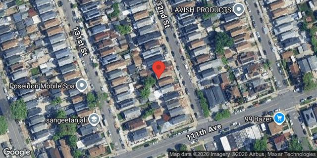 Aerial map of 109-54 132 STREET, Queens