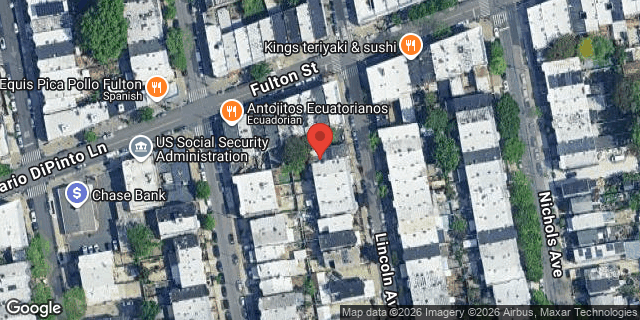 Aerial map of 246 LINCOLN AVENUE, Brooklyn