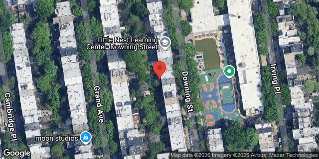 Aerial map of 58 DOWNING STREET, Brooklyn