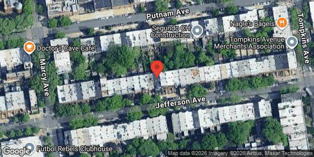 Aerial map of 301 JEFFERSON AVENUE, Brooklyn