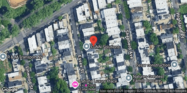 Aerial map of 21 ESSEX STREET, Brooklyn