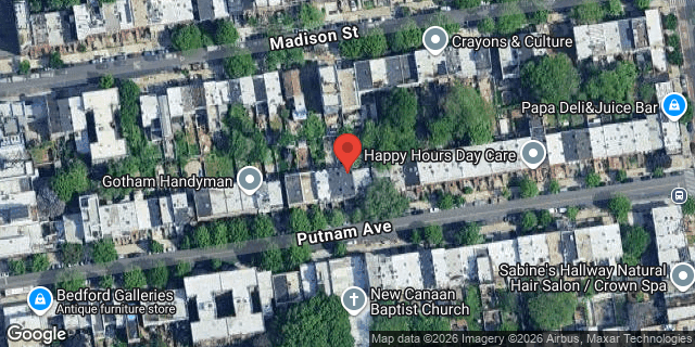 Aerial map of 249 PUTNAM AVENUE, Brooklyn