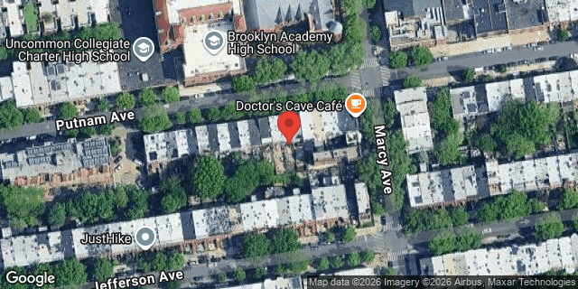 Aerial map of 346 PUTNAM AVENUE, Brooklyn