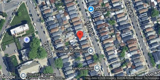 Aerial map of 109-38 131 STREET, Queens