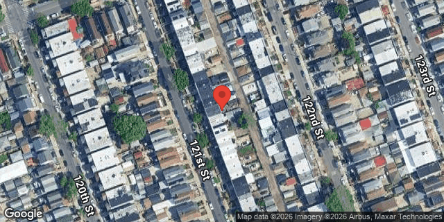 Aerial map of 107-31 121 STREET, Queens