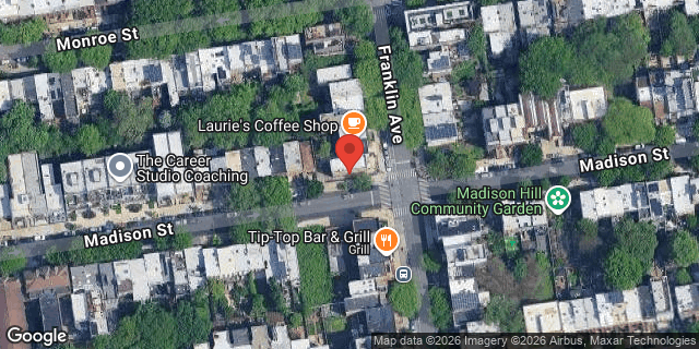 Aerial map of 426 FRANKLIN AVENUE, Brooklyn