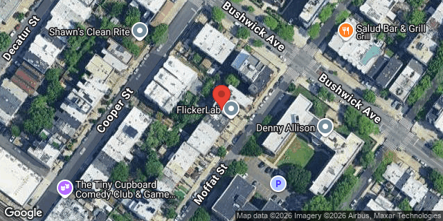 Aerial map of 43 MOFFAT STREET, Brooklyn