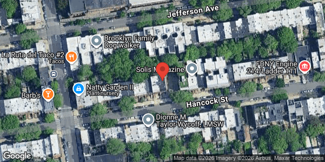 Aerial map of 463 HANCOCK STREET, Brooklyn