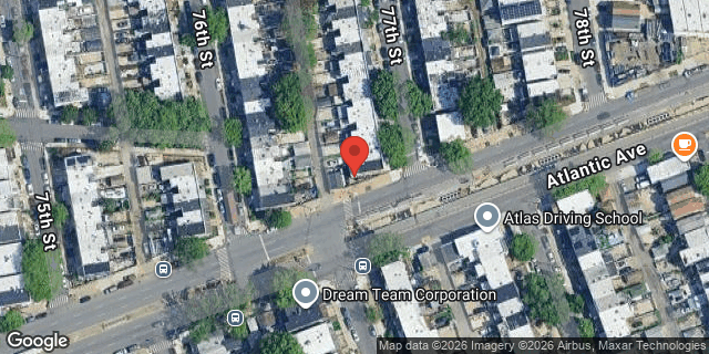 Aerial map of 92-48 77 STREET, Queens