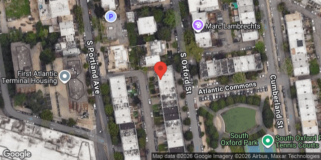 Aerial map of 176 SOUTH OXFORD STREET, Brooklyn