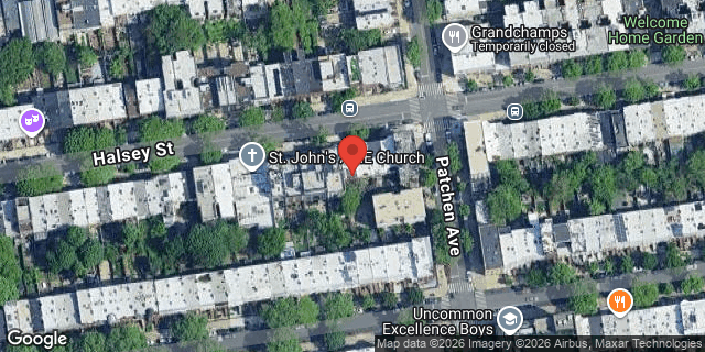 Aerial map of 678 HALSEY STREET, Brooklyn