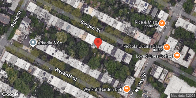 Aerial map of 230 1/2 BERGEN STREET, Brooklyn