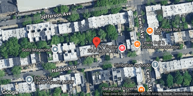 Aerial map of 485A HANCOCK STREET, Brooklyn