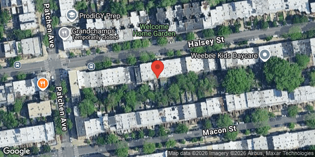 Aerial map of 712A HALSEY STREET, Brooklyn