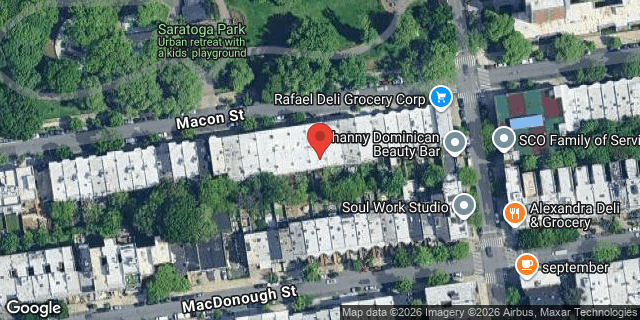 Aerial map of 810 MACON STREET, Brooklyn