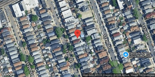 Aerial map of 104-33 113 STREET, Queens