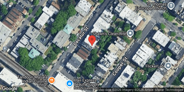 Aerial map of 990 DECATUR STREET, Brooklyn