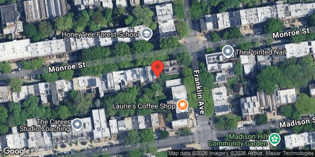 Aerial map of 64 MONROE STREET, Brooklyn