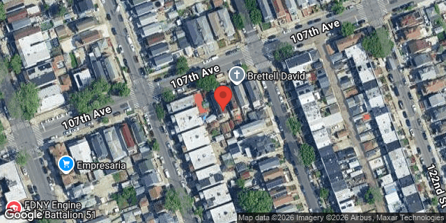 Aerial map of 120-12 107 AVENUE, Queens