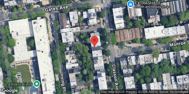Aerial map of 448 CLASSON AVENUE, Brooklyn