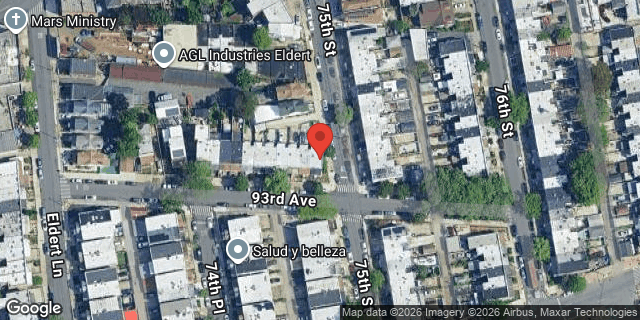 Aerial map of 74-39 93 AVENUE, Queens