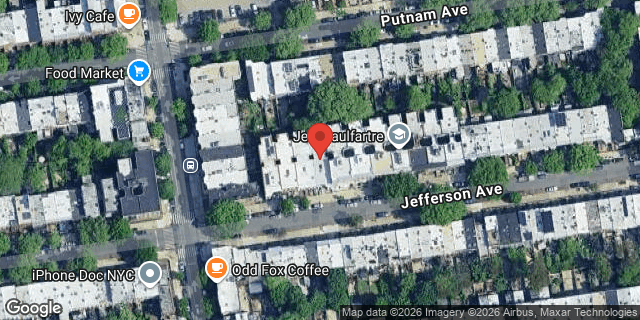 Aerial map of 437 JEFFERSON AVENUE, Brooklyn