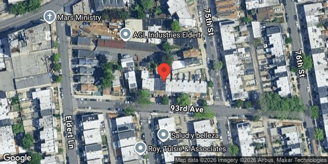 Aerial map of 74-25 93 AVENUE, Queens
