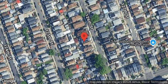 Aerial map of 107-48 126 STREET, Queens