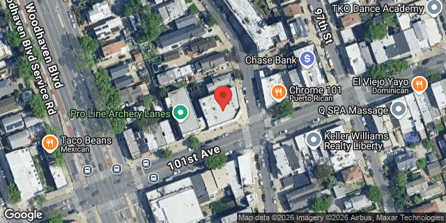 Aerial map of 95-25 101 AVENUE, Queens