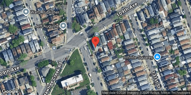 Aerial map of 130-02 109 AVENUE, Queens