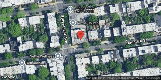 Aerial map of 575 HANCOCK STREET, Brooklyn