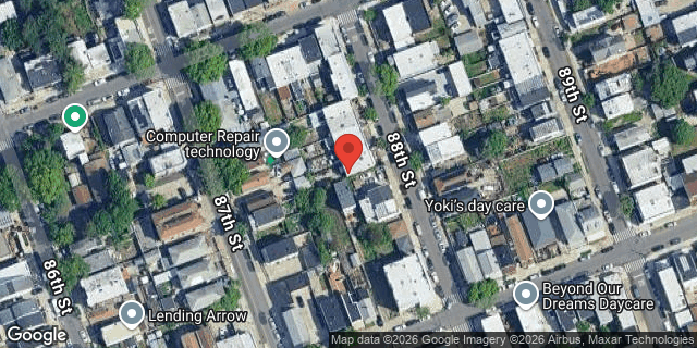 Aerial map of 95-20 88 STREET, Queens