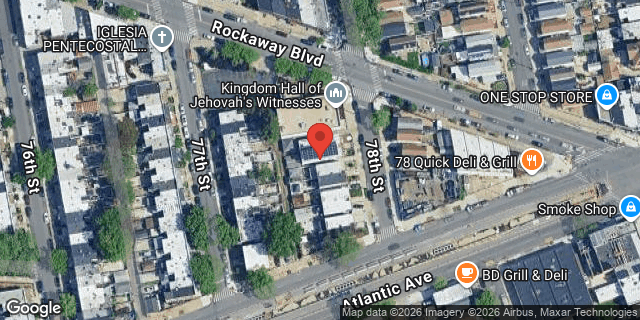 Aerial map of 92-10 78 STREET, Queens