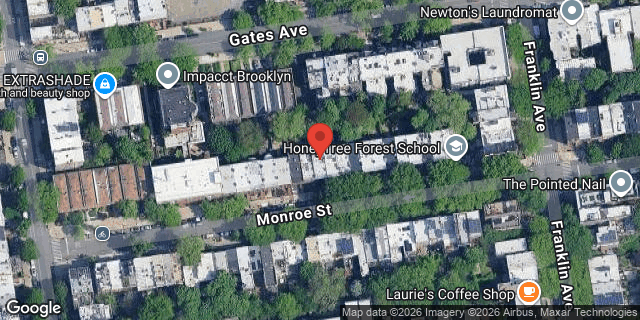 Aerial map of 39 MONROE STREET, Brooklyn