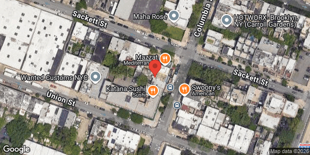 Aerial map of 212 COLUMBIA STREET, Brooklyn