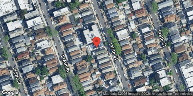 Aerial map of 104-30 117 STREET, Queens